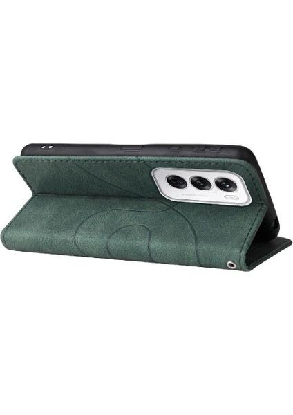 Kart Yuvası Standı Rengi ile Oppo Oppo 12 5g Deri Cüzdan Için Flip Case (Yurt Dışından) modelleri