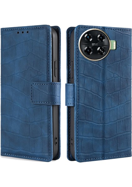 Tecno Spark 20 Pro Plus Timsah Dokulu Pu Deri Koruyucu Kapak (Yurt Dışından)