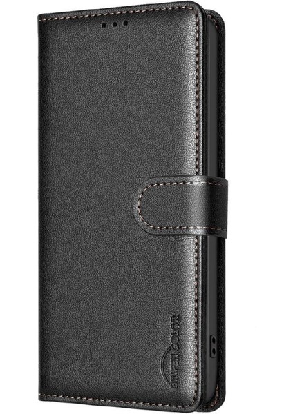 IPhone 13 Için Flip Case Pro Kart Tutucu Kickstand Manyetik Rfıd Engelleme (Yurt Dışından)