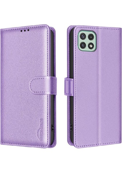Samsung Galaxy A22 5g Manyetik Rfıd Engelleme Cüzdan Pu Kart Için Flip Case (Yurt Dışından) indirimleri