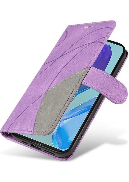 Samsung Galaxy M55 Dikiş Renk Flip Folio Kitap Için Flip Case Kart ile (Yurt Dışından) fiyatları