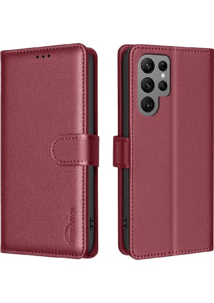 Samsung Galaxy S24 Ultra Manyetik Kart Tutucu Kickstand Pu Için Flip Case (Yurt Dışından) indirimleri