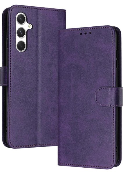 Toka Kickstand Pu Deri ile Samsung Galaxy A54 5g Için Flip Case (Yurt Dışından)