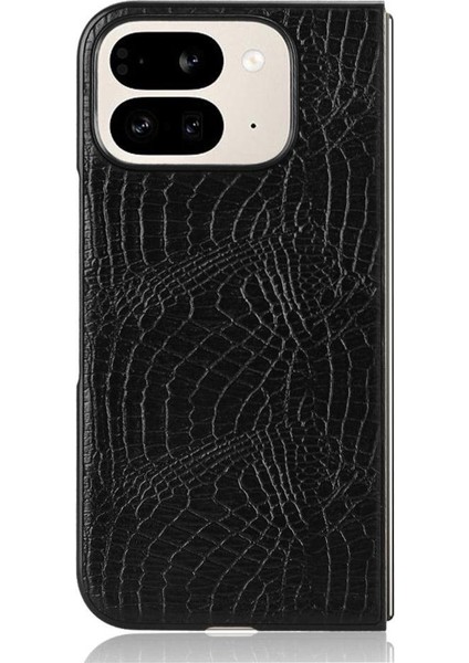 Google Piksel 9 Pro Fold Klasik Timsah Moda Için Şık Klasik Kılıf (Yurt Dışından)