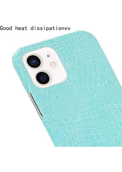 IPhone 12 Mini Uyumluluk Klasik Timsah Için Şık Klasik Kılıf (Yurt Dışından)