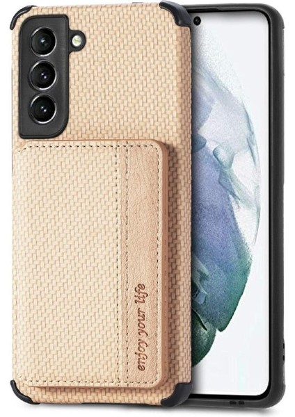 Samsung Galaxy S21 Fe Standı Fonksiyonu Manyetik Kart Tutucu Rfıd (Yurt Dışından)
