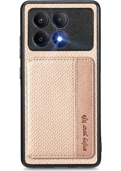 Xiaomi Poco X6 Pro Manyetik Kart Tutucu Komple Kamera Güvenliği Için Kılıf (Yurt Dışından)