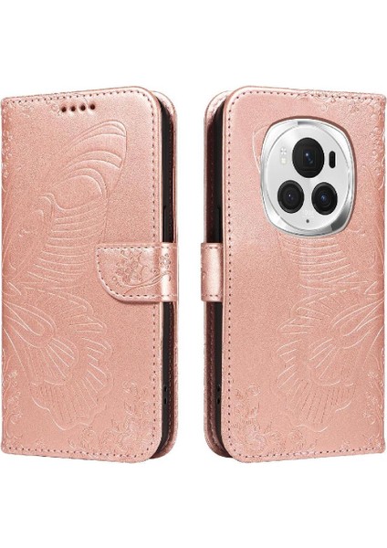 Onur Sihirli 6 Pro Kabartmalı Kelebek Ayrılabilir El Kayışı Için Flip Case (Yurt Dışından)