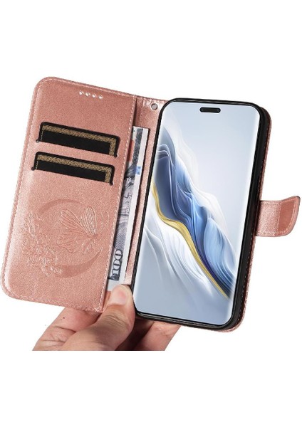 Onur Sihirli 6 Pro Kabartmalı Kelebek Ayrılabilir El Kayışı Için Flip Case (Yurt Dışından)