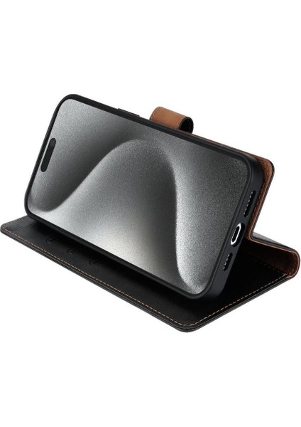 IPhone 15 Için Flip Case Pro Max Manyetik Kapatma Çift Katmanlı Koruma (Yurt Dışından)