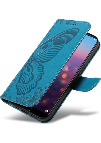 Kredi Kartı Yuvası ile Huawei P20 Pro Için Flip Case Kabartmalı Kelebek El (Yurt Dışından) indirimleri
