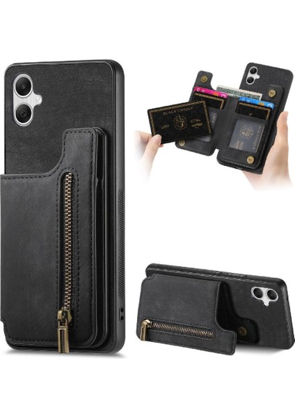 Samsung Galaxy A05 Için Kılıf Standı Fonksiyonu Katlanabilir Arka Kapak Vintage (Yurt Dışından)