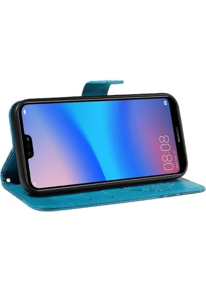 Kredi Kartı Yuvası ile Huawei P20 Lite Için Flip Case Yüksek Kalite Deri (Yurt Dışından) indirimleri