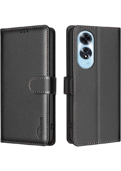 Oppo A60 4g Pu Deri Kart Tutucu Kickstand Cüzdan Rfıd Için Flip Case (Yurt Dışından)