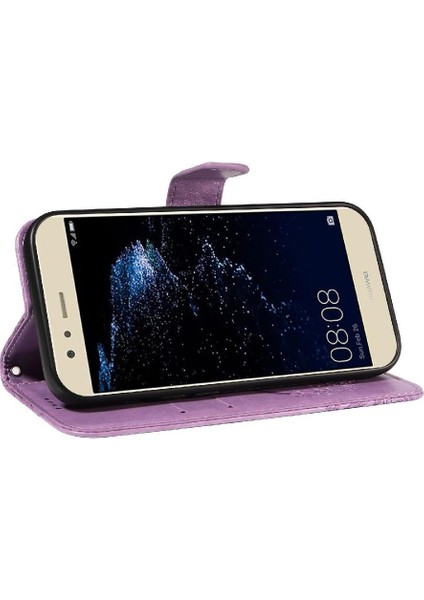 Huawei P10 Lite Için Flip Case Kabartmalı Kelebek ile Yüksek Kaliteli Deri (Yurt Dışından) fırsatları