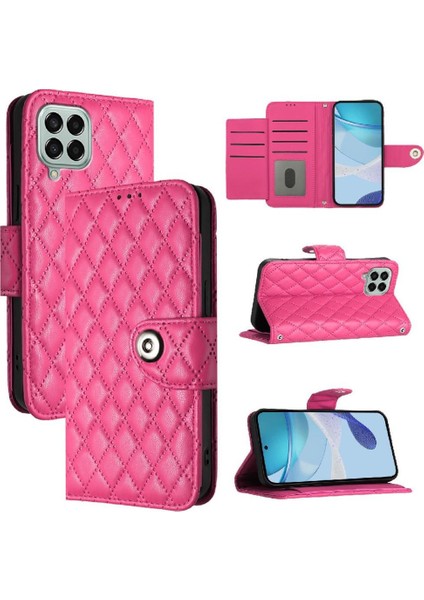 MY Boutique1 Samsung Galaxy M33 5g Kart Tutucu Cüzdan Kapak Bilek Şeridi Için Kılıf (Yurt Dışından)