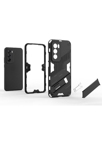 Oppo Oppo 12 Pro 5g Için Kickstand Koruyucu Kapak Sağlam Askeri (Yurt Dışından) modelleri