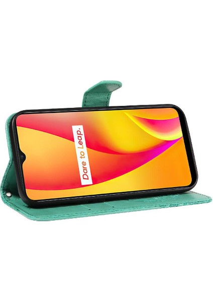 Reamle C25 Için Flip Case Kart ile Yüksek Kaliteli Deri Kabartmalı Kelebek (Yurt Dışından) modelleri