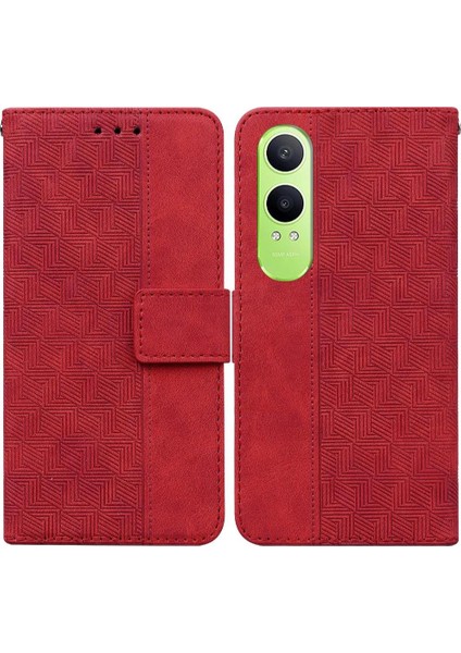 MY Boutique1 Oneplus Nord Ce4 Lite 5g Kickstand Özelliği Için Flip Case Geometrik Cüzdan (Yurt Dışından)