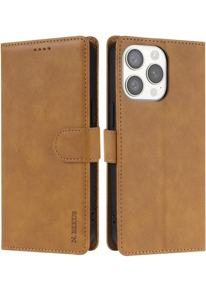 IPhone 12 Için Flip Case Pro Max Manyetik Kapatma Kart Yuvaları Yan Cep (Yurt Dışından)