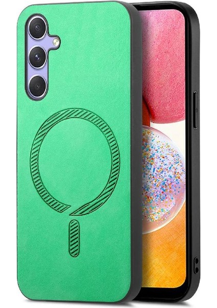 Samsung Galaxy A14 Ince Kablosuz Şarj Magsafe Araba Mounts Için Flip Case (Yurt Dışından)