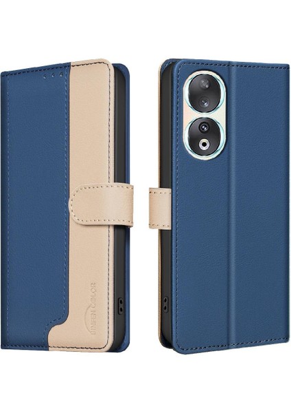 Onur Için Flip Case 90 5g Flip Folio Kickstand Kart Yuvaları Tutucu Rfıd Tpu (Yurt Dışından)