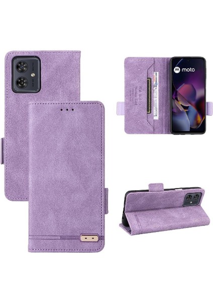 Motorola Moto G54 5g Kart Tutucu Kapak Kickstand Manyetik Için Flip Case (Yurt Dışından)