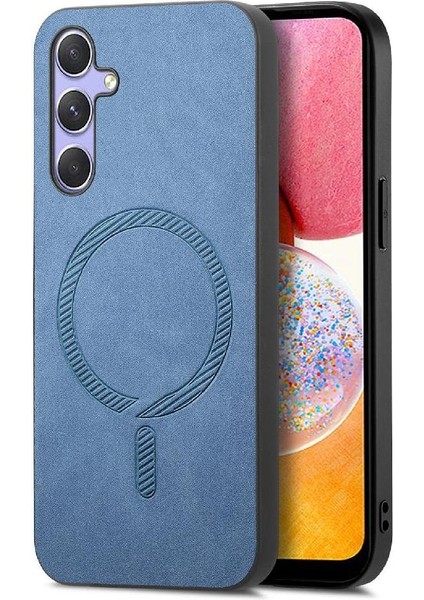 Samsung Galaxy A14 Ince Kablosuz Şarj Magsafe Araba Mounts Için Flip Case (Yurt Dışından)