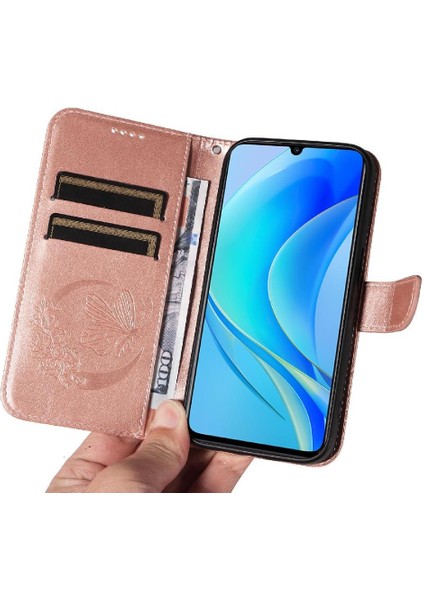 Kredi Kartı Yuvası ile Huawei Nova Y70 Artı Flip Case Yüksek Kalite El (Yurt Dışından)