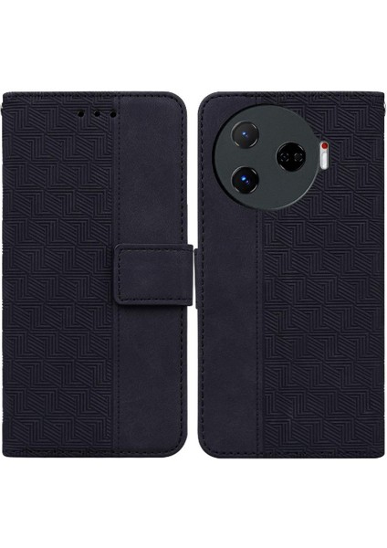 Tecno Camon 30 Pro Kickstand Özelliği Için Flip Case Folio Cüzdan Kapak Çevirin (Yurt Dışından)