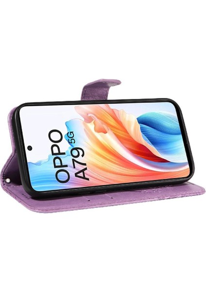 Oppo A79 5g Kabartmalı Kelebek Ayrılabilir El Kayışı ile Flip Case (Yurt Dışından) fırsatları