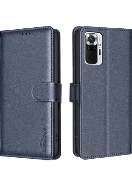 Xiaomi Redmi Not 10 Pro Pu Deri Kart Tutucu Kickstand Için Flip Case (Yurt Dışından)