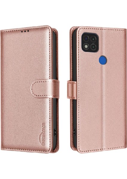 Xiaomi Redmi 9c Rfıd Engelleme Manyetik Pu Deri Cüzdan Için Flip Case (Yurt Dışından)