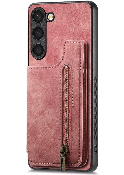 Samsung Galaxy S23 Vintage Fermuar Cüzdan Için Kılıf Katlanabilir Arka Kapak (Yurt Dışından) modelleri
