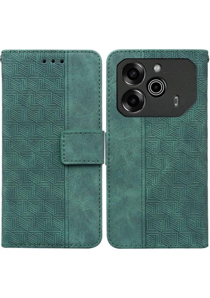 Tecno Pova 6 Pro 5g Için Flip Case Cüzdan Kapak Premium Pu Deri Kabartmalı (Yurt Dışından)