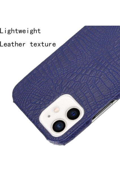 IPhone 12 Mini Uyumluluk Klasik Timsah Için Şık Klasik Kılıf (Yurt Dışından)