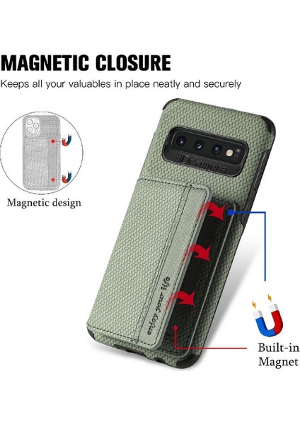Samsung Galaxy S10 Artı Komple Kamera Güvenlik Manyetik Kart Rfıd Için Kılıf (Yurt Dışından) modelleri