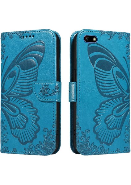 Huawei Y5 Başbakan 2018 Yüksek Kalite Deri Ayrılabilir El Için Flip Case (Yurt Dışından)