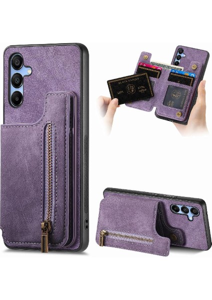 Samsung Galaxy A25 5g Için Kılıf Standı Fonksiyonu Katlanabilir Arka Kapak Vintage (Yurt Dışından)