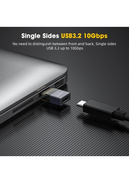 USB 3.2 To Type C Çevirici Dönüştürücü Otg 10GBPS 60W Ultra Hızlı Şarj ve Veri Aktarımı Otgdf