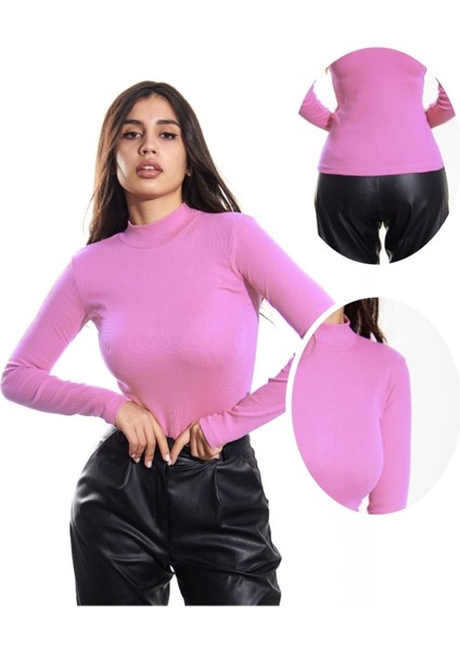 Alya Underwear Yarım Boğazlı Kaşkorse Sweatshirt Lila M