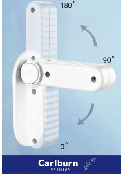 Özel Üretim 180 Derece Dönebilen Düğmeli Bebek Çocuk Koruyucu Kapı Kolu Kilidi - 2 Adet fiyatları