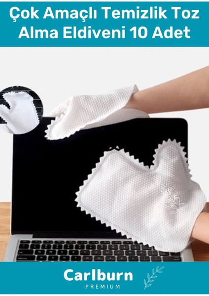 Özel Üretim Yüksek Kaliteli Mikrofiber Pratik Çok Amaçlı Temizlik Toz Alma Eldiveni 10 Adet
