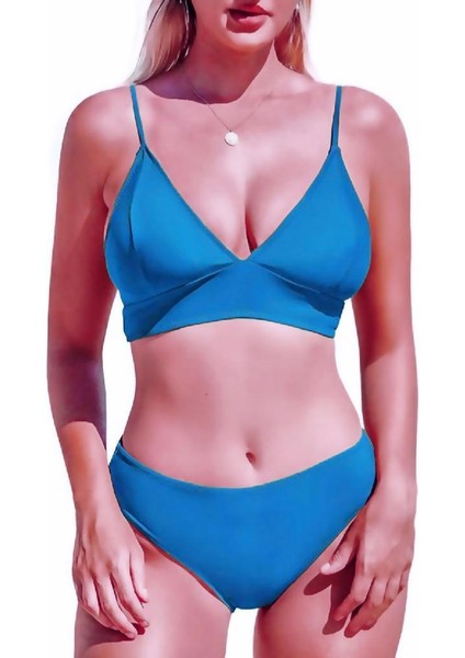 Kaplı Üçgen Bikini Üstü DB200051BU