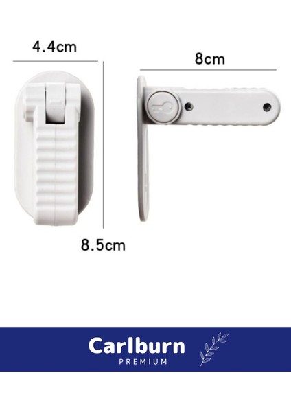 Özel Üretim 180 Derece Dönebilen Düğmeli Bebek Çocuk Koruyucu Kapı Kolu Kilidi - 5 Adet modelleri