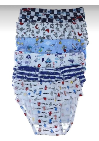 Erkek Çocuk 3"Lü Karışık Desenli Elestan Pamuklu Silip Külot 0255 fiyatları