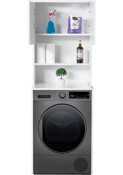 Çamaşır Makinesi Üstü Banyo Dolabı Rafı Kapaklı fiyatları
