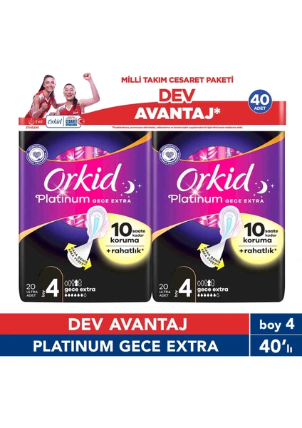 Platinum Cesaret Paketi Gece Ekstra 40lı Yeni