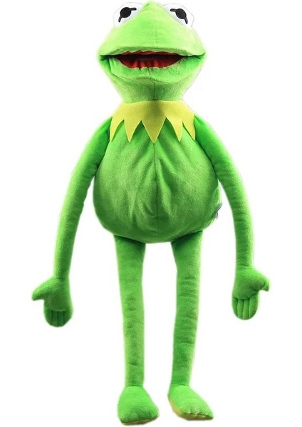 60 cm Kurbağa Kermit Komik Peluş Bebek El Kukla Küçük Kurbağa Hayvan Peluş Oyuncak (Yurt Dışından)