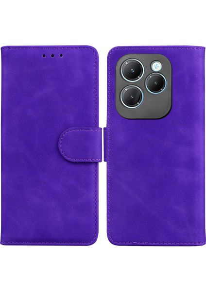 Infinix Hot 40/40 Pro Darbeye Dayanıklı Deri Cüzdan Çevirmeli Telefon Kapağı (Yurt Dışından)